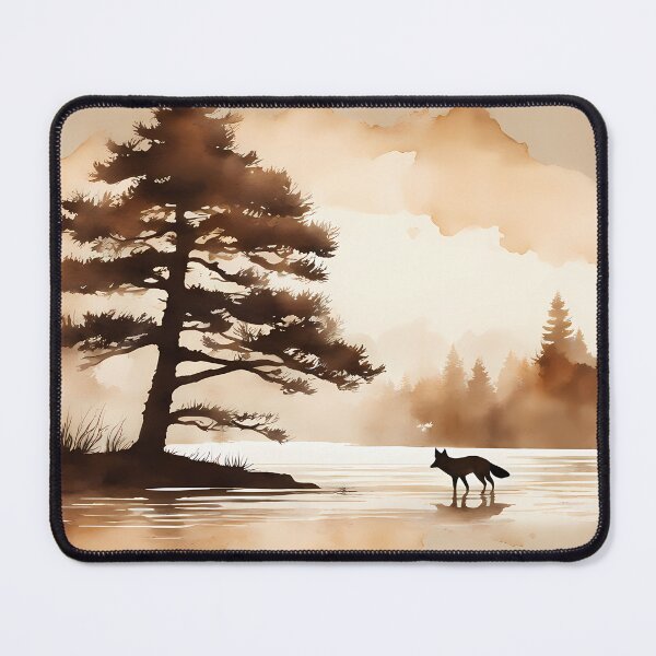 Item preview, Silhouette Fox by River designed and sold by CalmnessbyChoice.