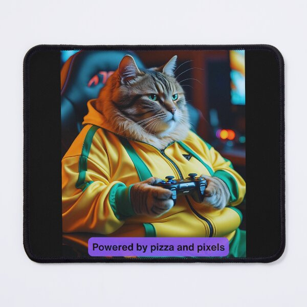 Item preview, Powered by pizza and pixels designed and sold by StaggDevon.