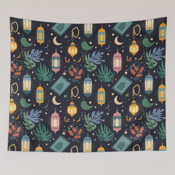 Item preview, Festive Ramadan Lanterns Moon Pattern designed and sold by tretyakov.