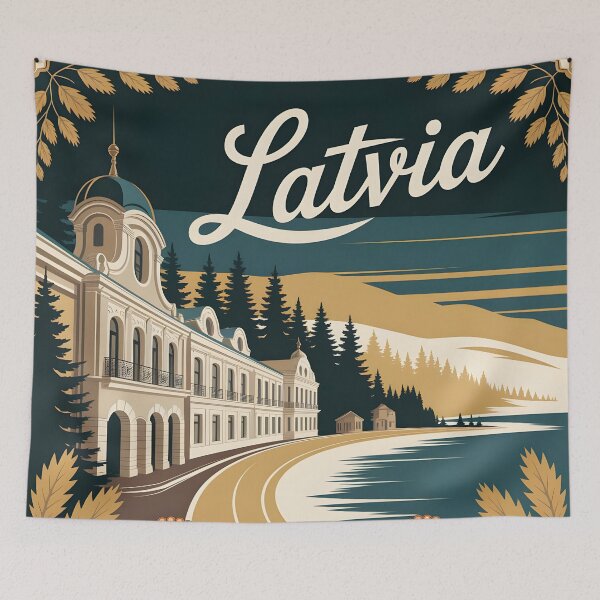 Item preview, Latvia: Art Nouveau Charm & Baltic Coastal Bliss designed and sold by LSVart.