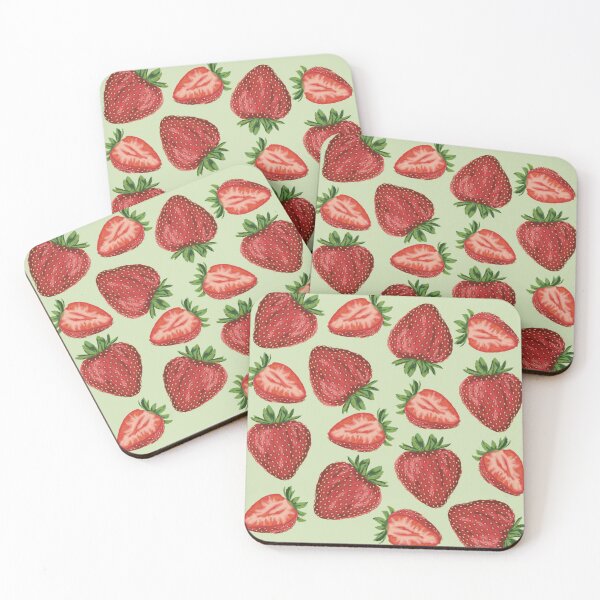 Item preview, Strawberries - Seamless designed and sold by Comets Canvas.