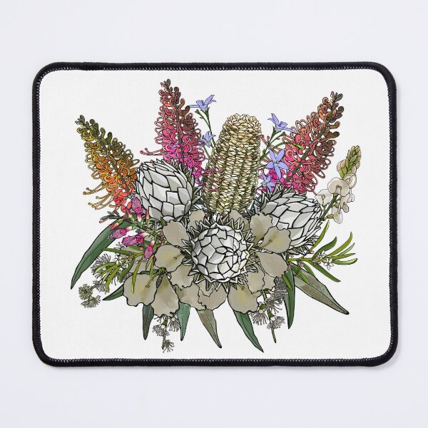 Item preview, Bush Garden Bouquet – Protea and Grevillea by Jo Story designed and sold by Sketchbook Designs.
