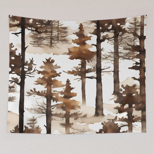 Item preview, Silhouette Pine Trees designed and sold by CalmnessbyChoice.