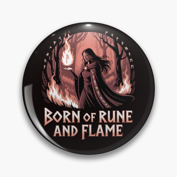 Item preview, Runes In My Blood – Born of Rune and Flame Shirt designed and sold by Slavicsoul.