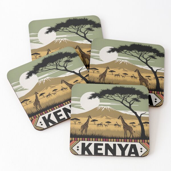 Item preview, Kenya: Vintage Mount Kenya, Savannah & Wildlife Adventure designed and sold by LSVart.