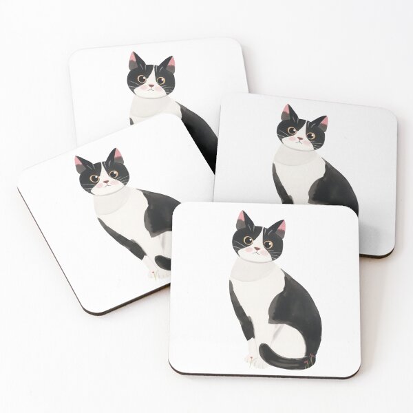 Item preview, Adorable Tuxedo Cat,Black And White Cat designed and sold by xiao xuans.