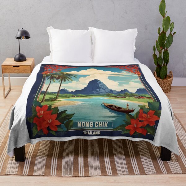 Item preview, Nong Chik Thailand Vintage Retro Travel Tourism designed and sold by TravelersGems.
