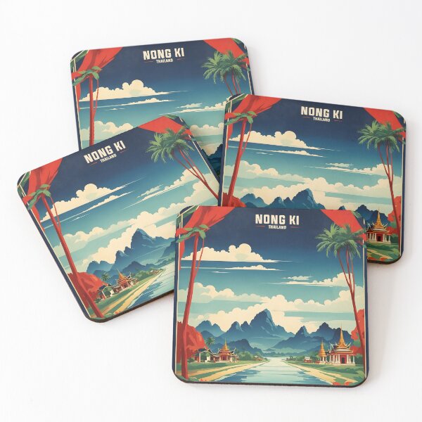 Item preview, Nong Ki Thailand Vintage Retro Travel Tourism designed and sold by TravelersGems.