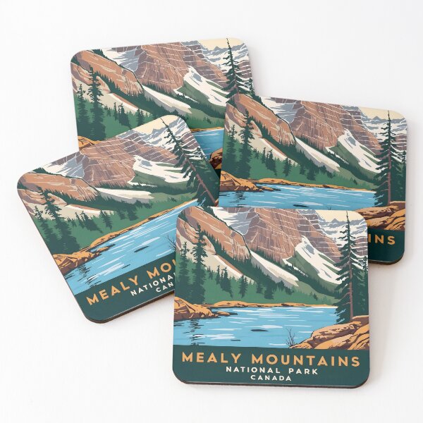 Item preview, Mealy Mountains National Park Canada Vintage Travel Tourism  designed and sold by TravelersGems.