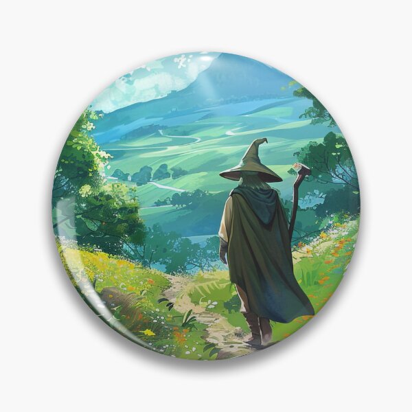 Item preview, Unexpected Journey – Ghibli-Inspired Fantasy Art | Hobbit Landscape Illustration designed and sold by czki.