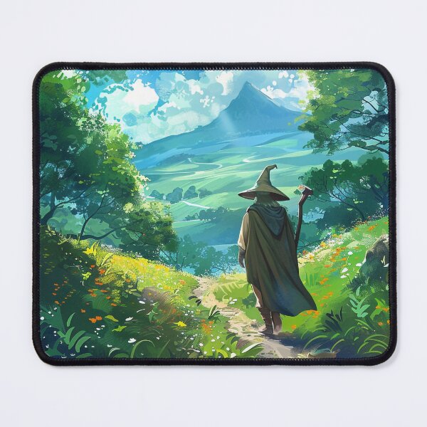 Item preview, Unexpected Journey – Ghibli-Inspired Fantasy Art | Hobbit Landscape Illustration designed and sold by czki.