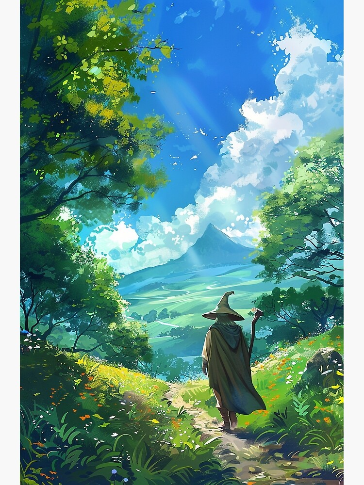 Unexpected Journey – Ghibli-Inspired Fantasy Art | Hobbit