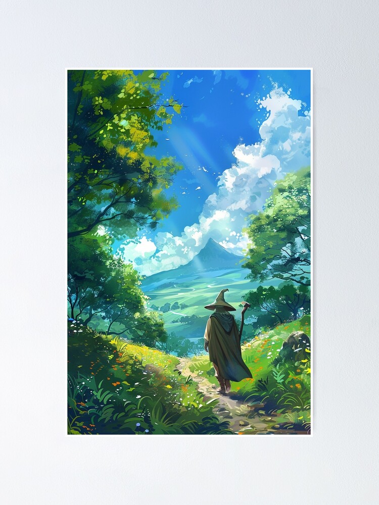 Unexpected Journey – Ghibli-Inspired Fantasy Art | Hobbit