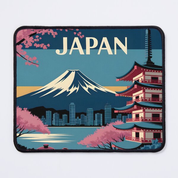 Item preview, Japan: Vintage Mount Fuji, Cherry Blossoms & Cultural Icons designed and sold by LSVart.