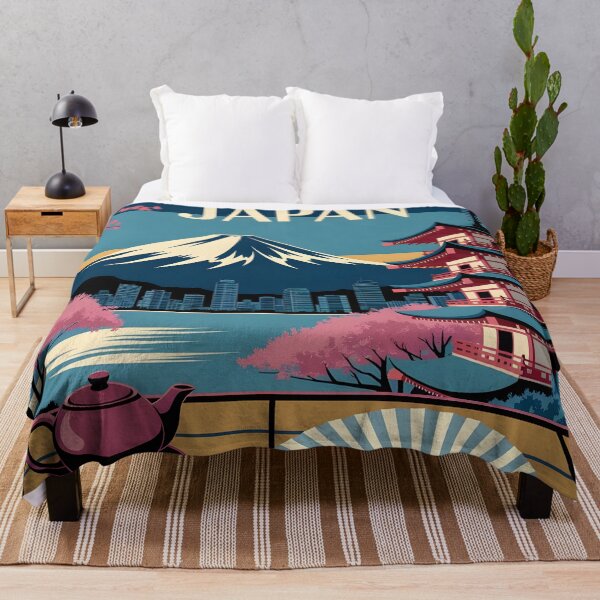 Item preview, Japan: Vintage Mount Fuji, Cherry Blossoms & Cultural Icons designed and sold by LSVart.