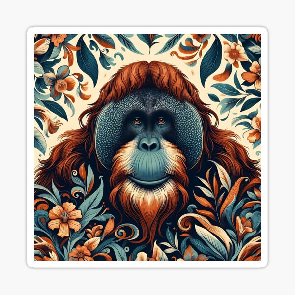 Item preview, Orangutan Art #10 | Great Apes Lovers designed and sold by ksgraphics222.