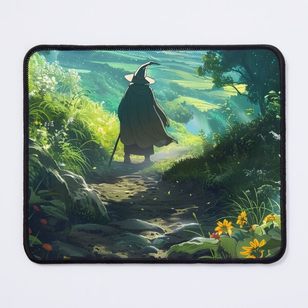 Item preview, Back to the Shire – Ghibli-Inspired Fantasy Artwork | Hobbit Nature Escape designed and sold by czki.