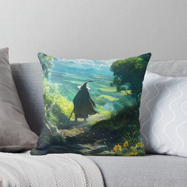 Item preview, Back to the Shire – Ghibli-Inspired Fantasy Artwork | Hobbit Nature Escape designed and sold by czki.