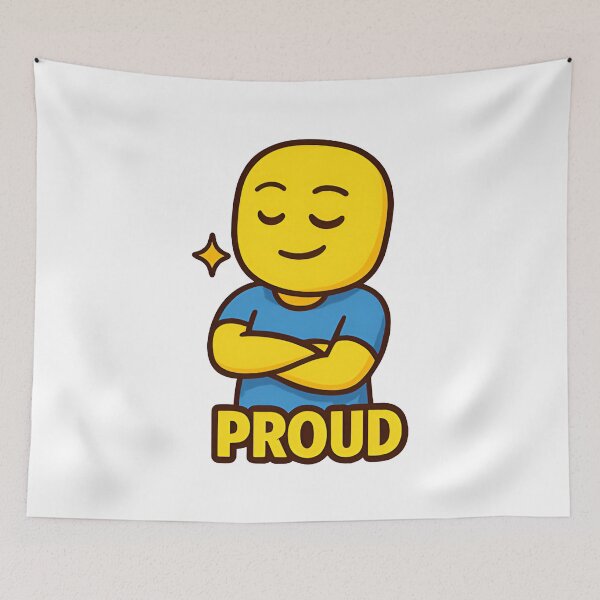 Item preview, Proud Roblox Noob | Funny Gamer Confidence Meme | Roblox Cartoon Design for Fans designed and sold by Printynest.