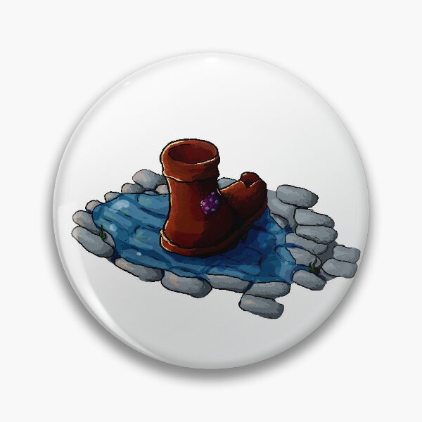 Item preview, Pixelart boots in puddle designed and sold by Veliatra.