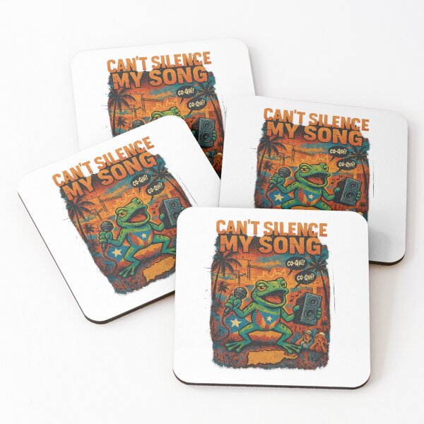 Item preview, Can’t Silence My Song – Puerto Rican Coquí Frog Design designed and sold by cultura143.