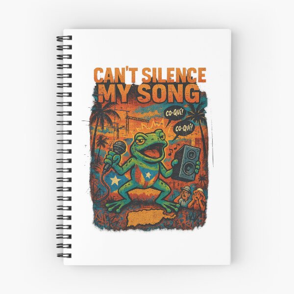 Item preview, Can’t Silence My Song – Puerto Rican Coquí Frog Design designed and sold by cultura143.