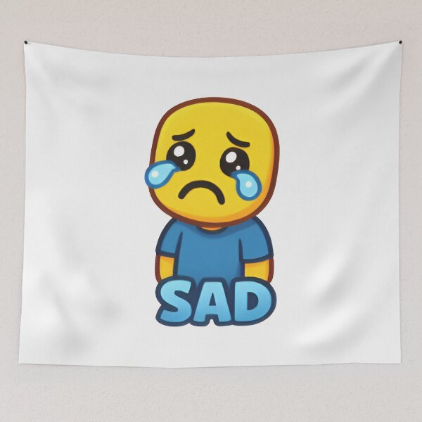 Item preview, Sad Roblox Noob | Funny Crying Gamer Meme | Roblox Noob Cartoon Design for Gamers designed and sold by Printynest.