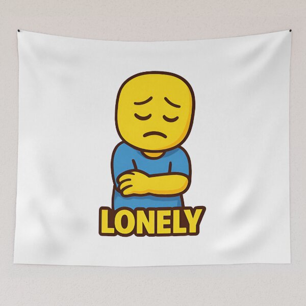 Item preview, Lonely Roblox Noob | Funny Sad Gamer Meme | Roblox Noob Cartoon for Introverts designed and sold by Printynest.