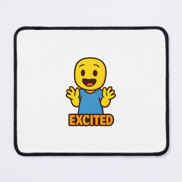 Item preview, Excited Roblox Noob | Funny Happy Gamer Design | Roblox Meme Cartoon for Gamers designed and sold by Printynest.