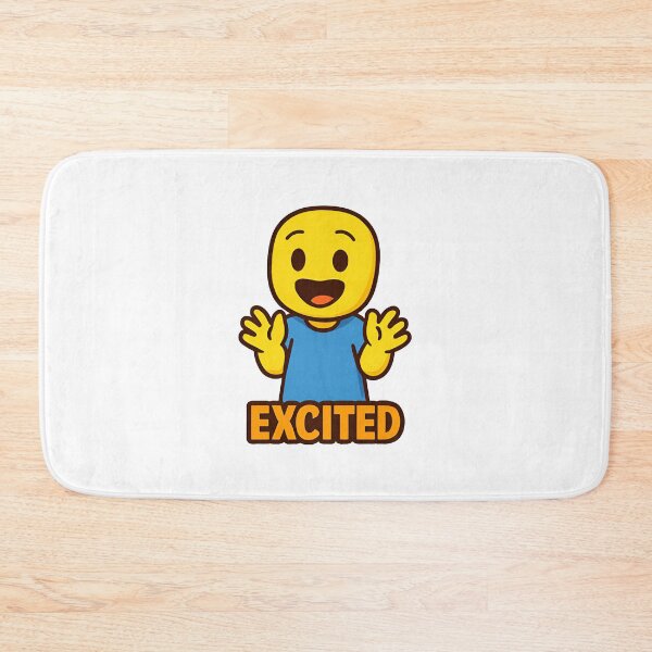 Item preview, Excited Roblox Noob | Funny Happy Gamer Design | Roblox Meme Cartoon for Gamers designed and sold by Printynest.
