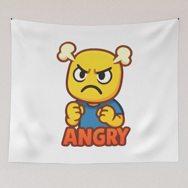 Item preview, Angry Roblox Noob | Funny Gamer Rage Face | Cartoon Meme Roblox Noob Design designed and sold by Printynest.
