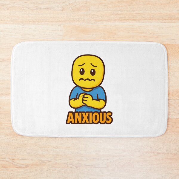 Item preview, Anxious Roblox Noob | Funny Nervous Gamer Meme | Roblox Noob Cartoon Design designed and sold by Printynest.