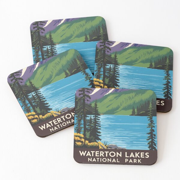 Item preview, Waterton National Park Canada Vintage Travel Tourism  designed and sold by TravelersGems.