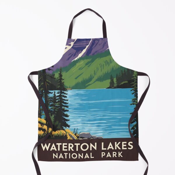 Item preview, Waterton National Park Canada Vintage Travel Tourism  designed and sold by TravelersGems.