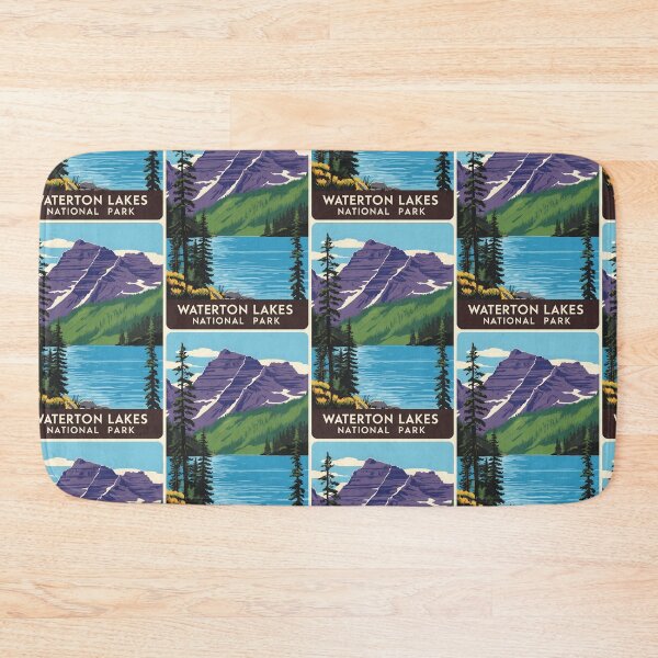 Item preview, Waterton National Park Canada Vintage Travel Tourism  designed and sold by TravelersGems.