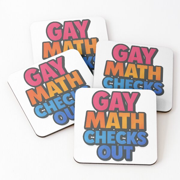 Item preview, Gay Math Checks Out – Bold Pride Text Art designed and sold by Haus Of Sin.
