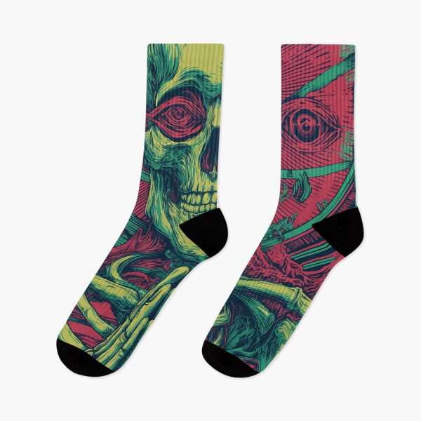 Item preview, Psychedelic Skull Anatomy – Neon Cyberpunk Style designed and sold by Moss and Moon Studio.