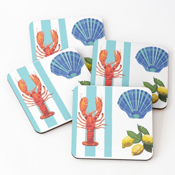 Item preview, Lobster, shell and Amalfi lemons designed and sold by Sarah Marsh.