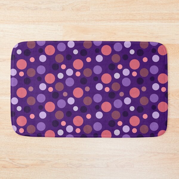 Item preview, Half-Drop Bold Purple & Pink Irregular Polka Dots designed and sold by Saki Desjardins.