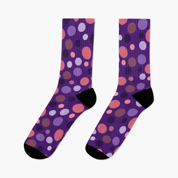 Item preview, Half-Drop Bold Purple & Pink Irregular Polka Dots designed and sold by Saki Desjardins.