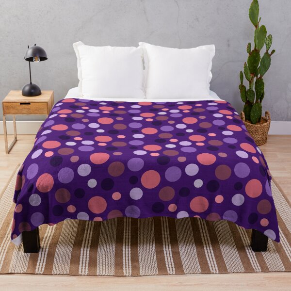Item preview, Half-Drop Bold Purple & Pink Irregular Polka Dots designed and sold by Saki Desjardins.