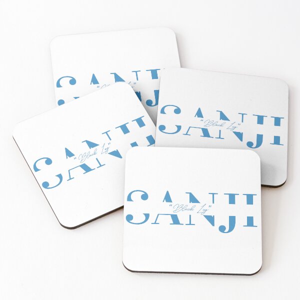 Item preview, Sanji Black Leg One Piece Blue Subtle Minimal Design Logo designed and sold by Loz-Fairytail.