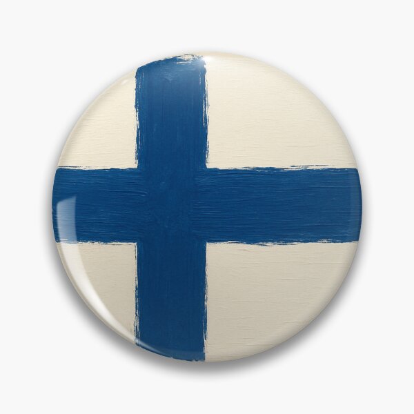 Item preview, Finland Flag – Brushstroke Texture Design designed and sold by PrometheusStyle.