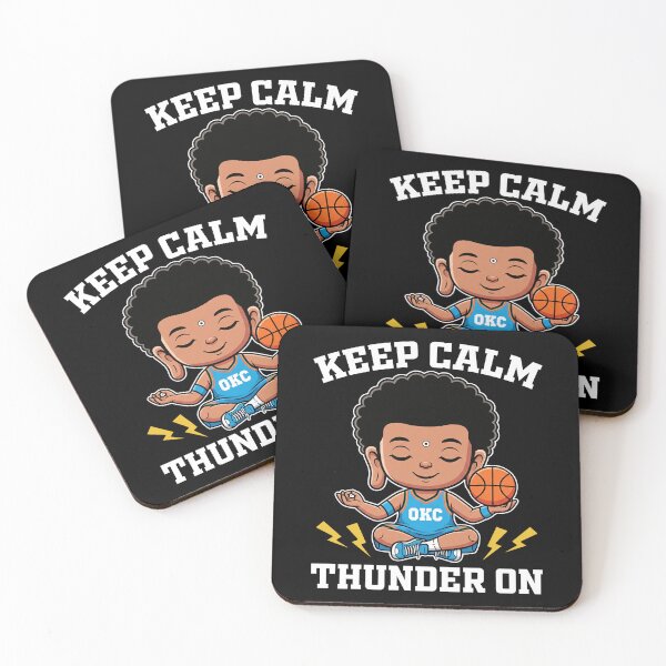 Artikelvorschau, KEEP CALM AND THUNDER ON - OKC THUNDER BASKETBALL entworfen und verkauft von KEF Custom.