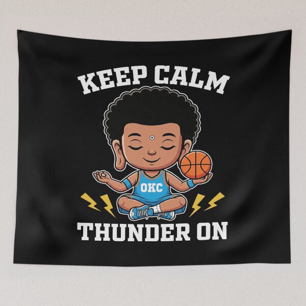 Artikelvorschau, KEEP CALM AND THUNDER ON - OKC THUNDER BASKETBALL entworfen und verkauft von KEF Custom.