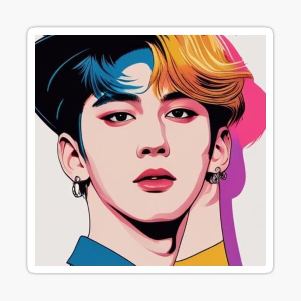 Idol Portrait Illustration Sticker
