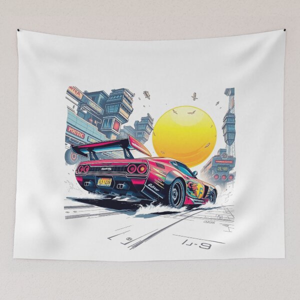 Item preview, fast and furious muscle pink and red drifting car classic designed and sold by koringaFTS.