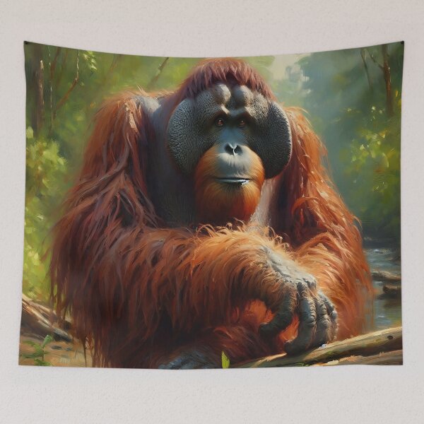 Item preview, Orangutan Art #13 | Great Apes Lovers designed and sold by ksgraphics222.