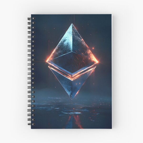 Item preview, Frozen Signal – Ethereum Symbol in a Digital Future | Sci-Fi Crypto Energy Art designed and sold by czki.