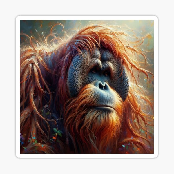 Item preview, Orangutan Art #14 | Great Apes Lovers designed and sold by ksgraphics222.